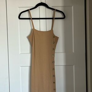 French Connection Tan Midi Dress